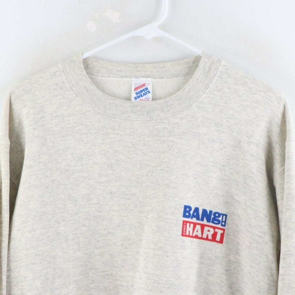 Vtg 90s Emi Records Bang! Corey Hart Sweatshirt View 2